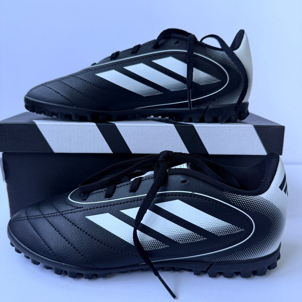 Adidas Goletto IX TF J IH0101 Black White Kids 4Y / UK 3.5 Turf Soccer NIB
